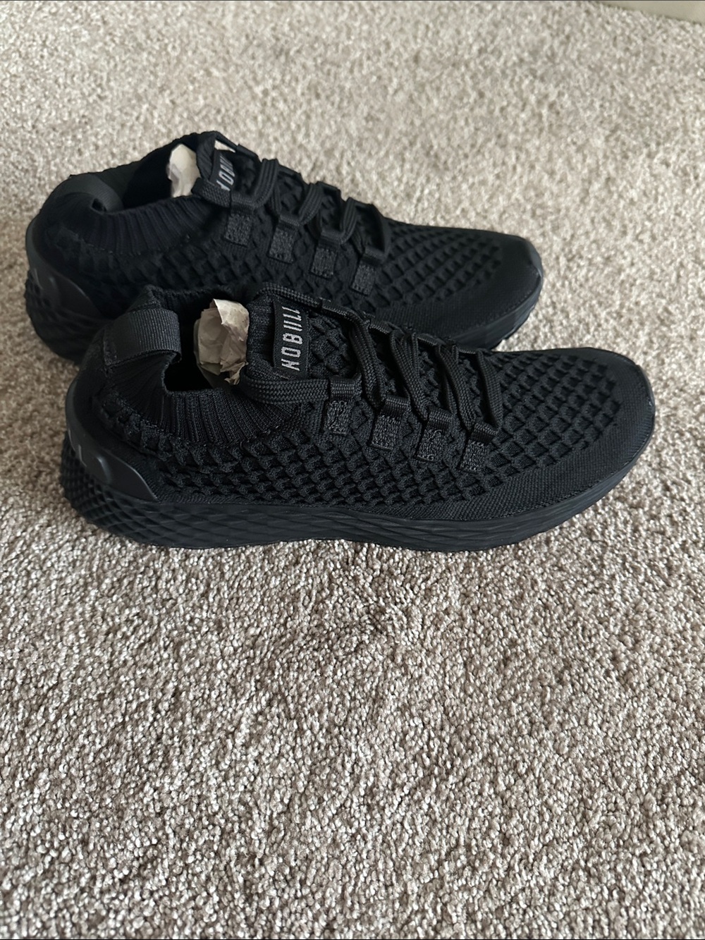 Men’s Black Knit Athletic Sneakers BRAND NEW, NEVER WORN